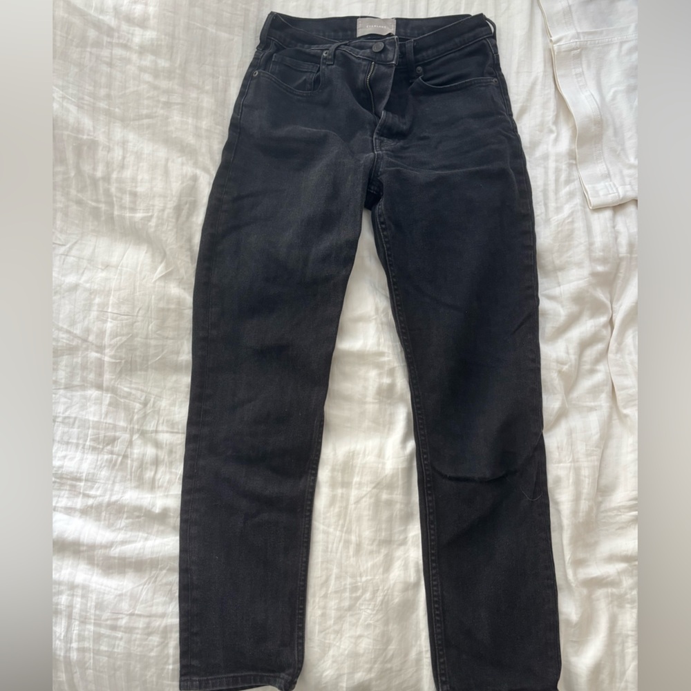 Everlane Black Straight Leg Jeans